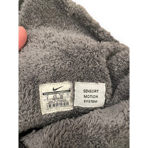 Nike Women's Sz 8 Boot Sneaker Hoodie Lined Chelsea Tall Slouch Leather Grey - Picture 6 of 8